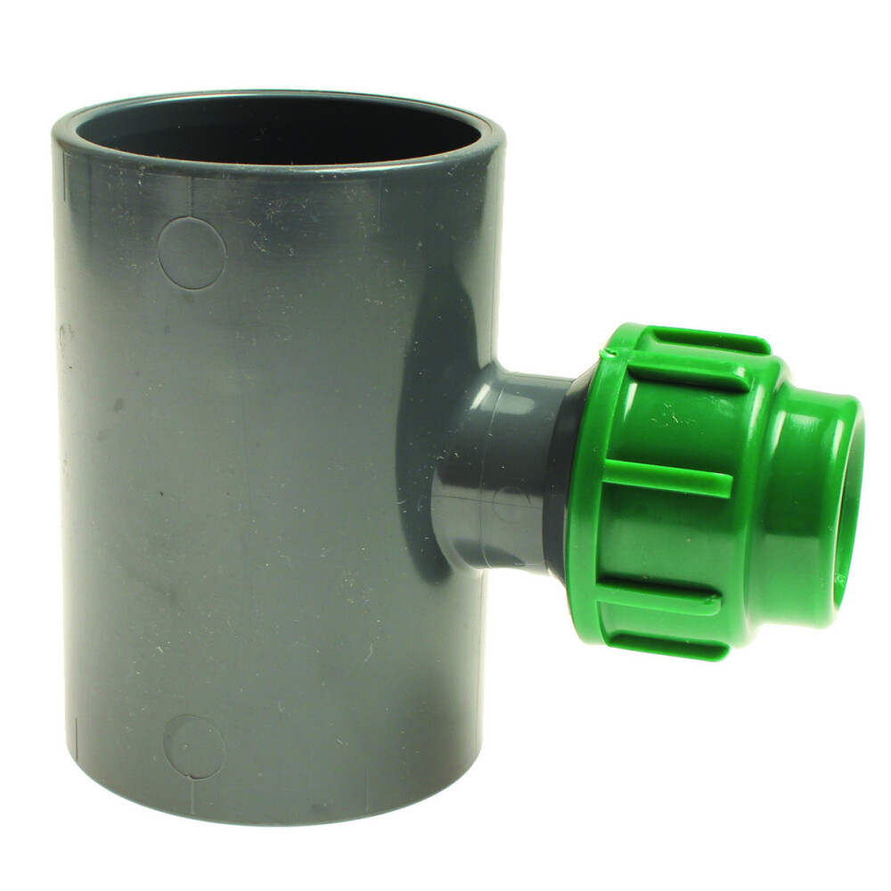 VDL pvc pvc/pp T-stuk 10b 50x25x50mm m/k