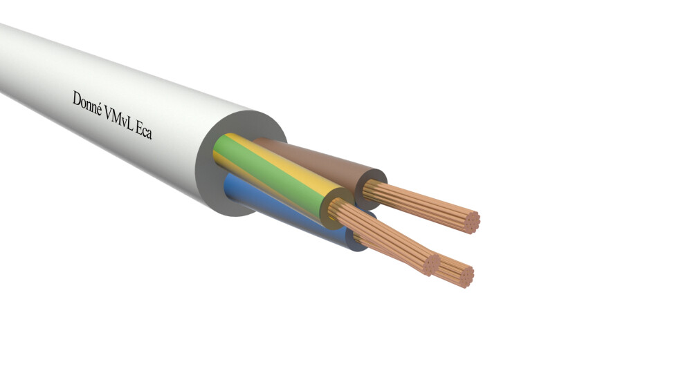 VMVL kabel 3x1,5 zwart
