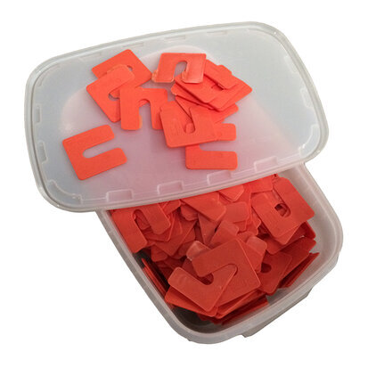 Vulplaat doos 2mm oranje 240 stuks