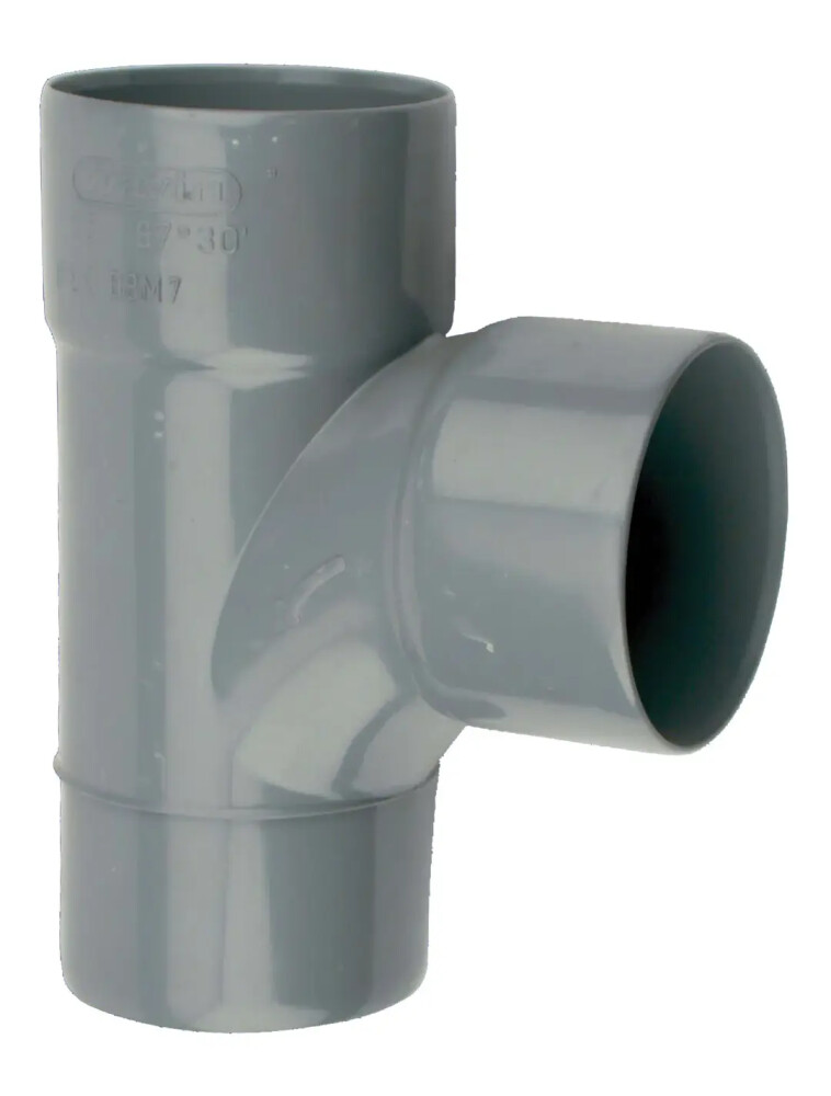 Wadal stromings T-stuk 88° 125 m/m/s