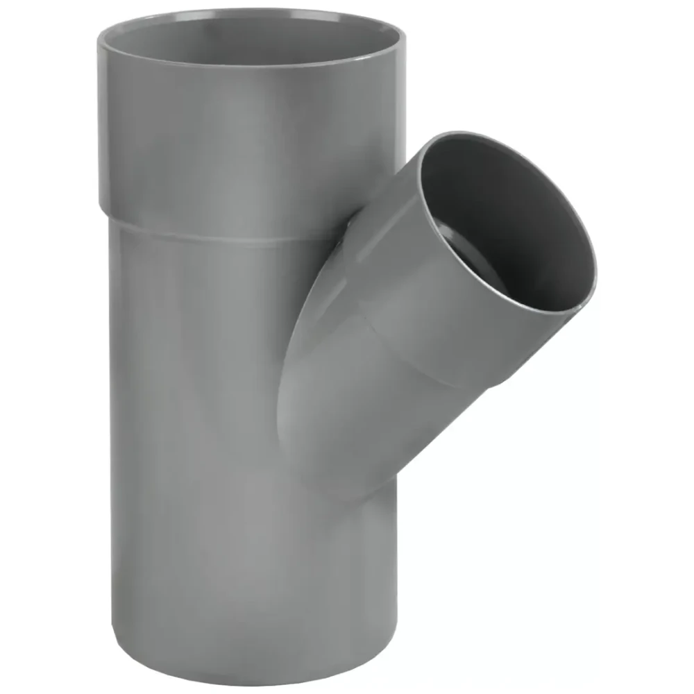 Wadal verloop-T-stuk 45° 110x50 m/m/s