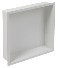 Inbouwnis 30x30x7,5cm rvs m/flens